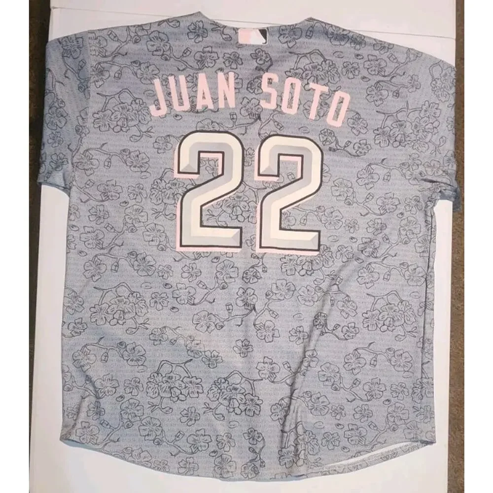 Nike Juan Soto Washington Nationals Cherry Blossom MLB Jersey Large Fits XXL
